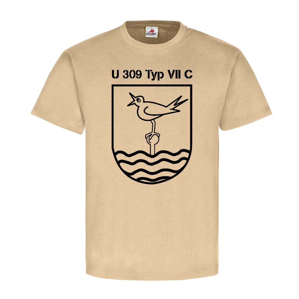 U 309 Typ VII C U-Boot Marine Kriegsmarine Brest Fluchtboot T Shirt  #25134