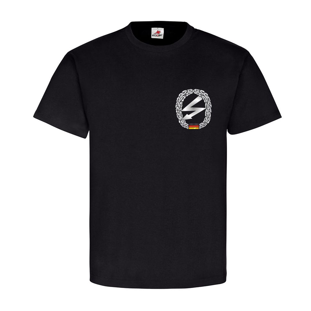 Fernmelder Barettabzeichen Brust Einheit Militär BW Abzeichen - T Shirt #16849