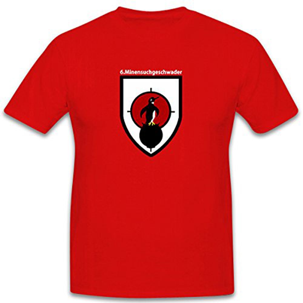 Minensuchgeschwader 6 Marine Minen Bundeswehr Wappen Logo  T Shirt #6504