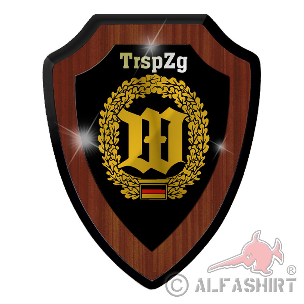 Heraldic shield Wachbataillion TrspZg beret badge Wall shield Bundeswehr # 38483