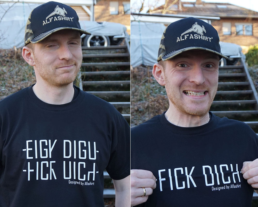 Fuck You Fun Humor Demo Swear Word Fold Font ALFASHIRT T-Shirt # 19922