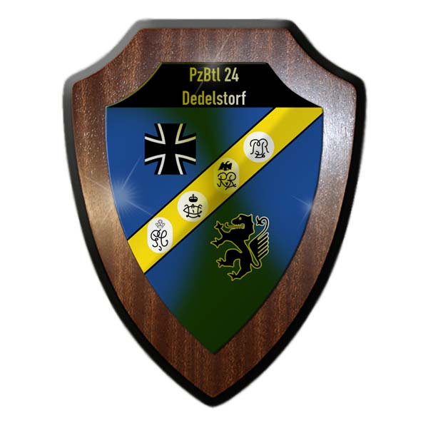Armorial shield Panzerbataillon 24 Dedelstorf PzBtl Bundeswehr Panzer # 27678