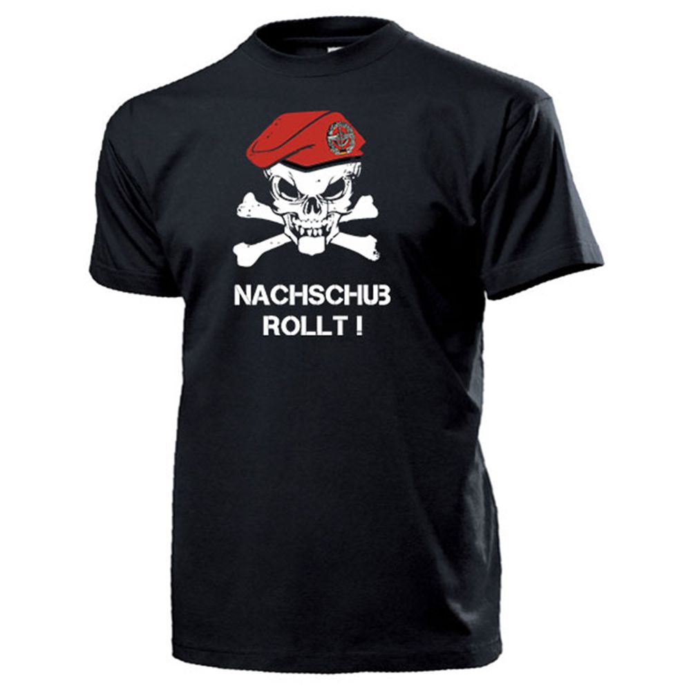Nachschubtruppe BW Barett Schädel_Bundeswehr Nachschub - T Shirt #14327