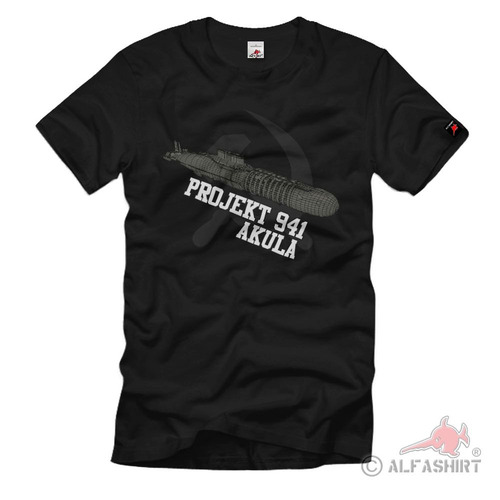 Projekt 941 Akula Hai Sowjetunion Marine U-Booten Typhoon Klasse T-Shirt #30720