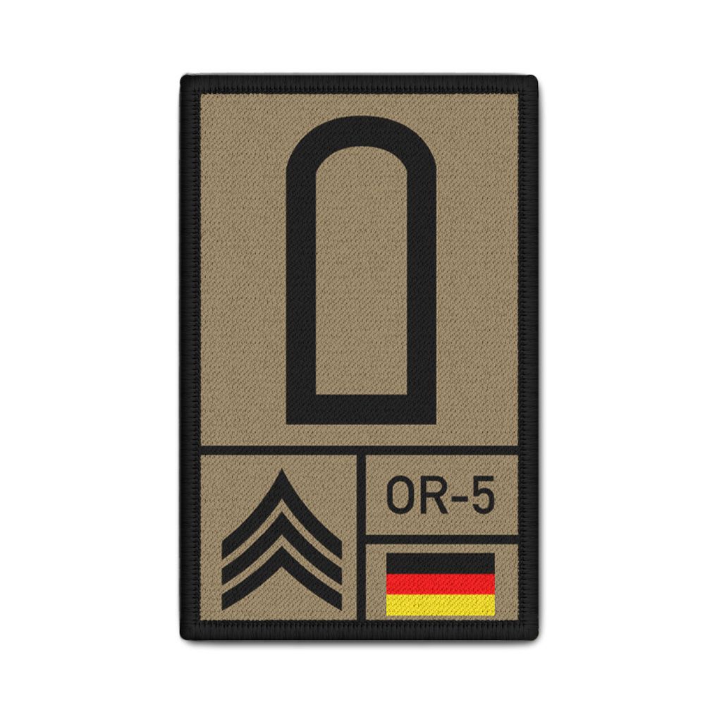Rank Patch 9,8x6cm Nato Bundeswehr Rang Aufnäher Tropenshirt #39132