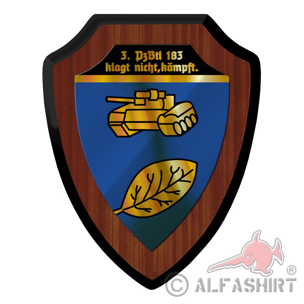 Wappenschild 3 Kompanie PzBtl Panzerbataillon 183 Boostedt Leopard Panzer #42789