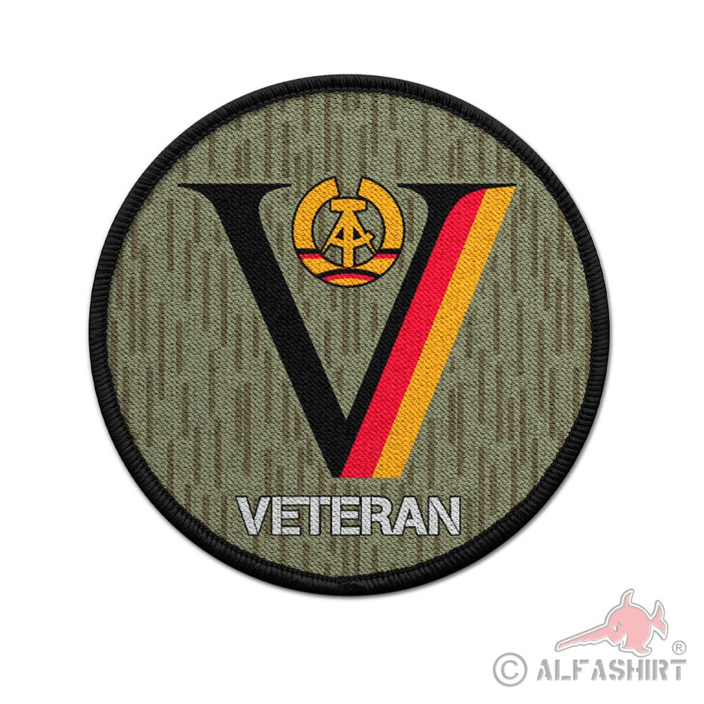 Patch NVA DDR Veteran Dienstzeit Strichtarn Reservist Nationale 9cm#36710
