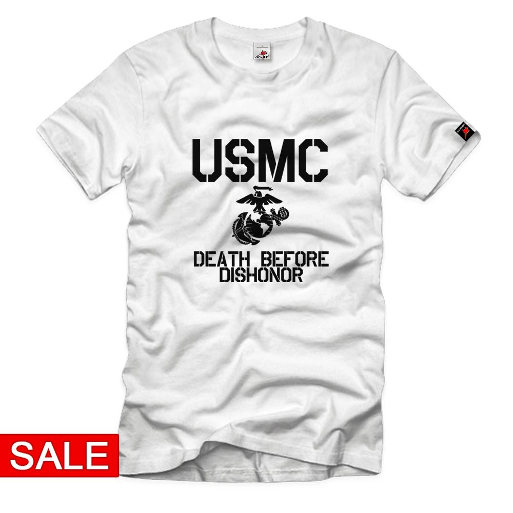 SALE Shirt Gr. M - USMC Death before Dishonor #R712