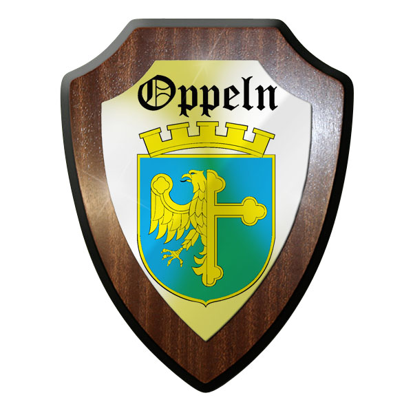 Wappenschild / Wandschild / Wappen - Oppeln Heimat Polen Schlesien #9014