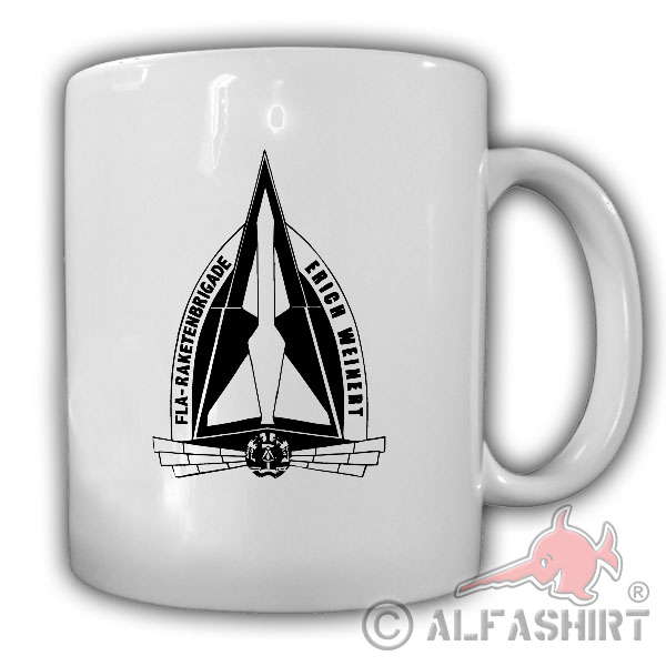 Tasse 43 Fla Raktenbrigade Erich Weinert NVA Abzeichen Luftverteidigung #25814