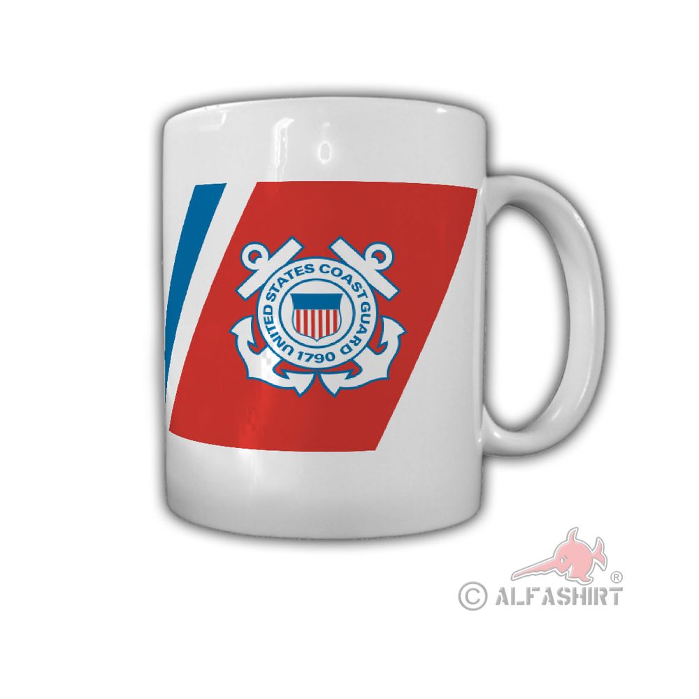 USCG Racing Stripe US Coast Guard Küstenwache Abzeichen USA - Tasse #26824