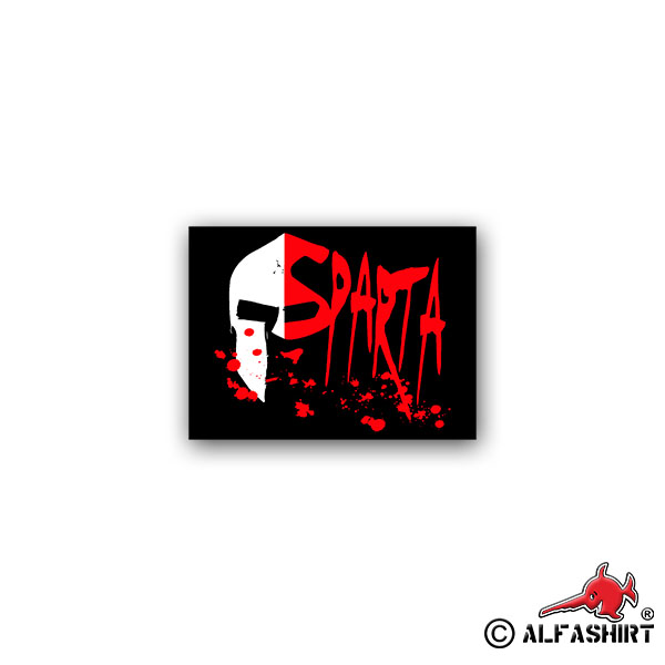 Sticker Spartiat Spartiate Vollbürger Spartas Persian 9x7cm A2204