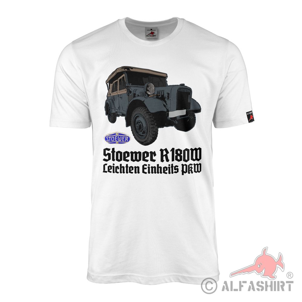 T-Shirt Stoewer R180W LEPKW Light Standard Car Stettin Automobile#45355