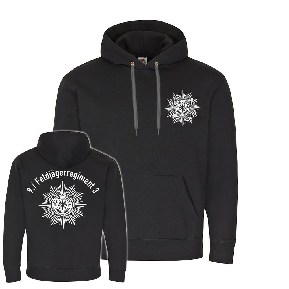 Hoodie 9 Feldjägerregiment 3 FJgRgt Roth Bundeswehr Militär Polizei Zug #22329