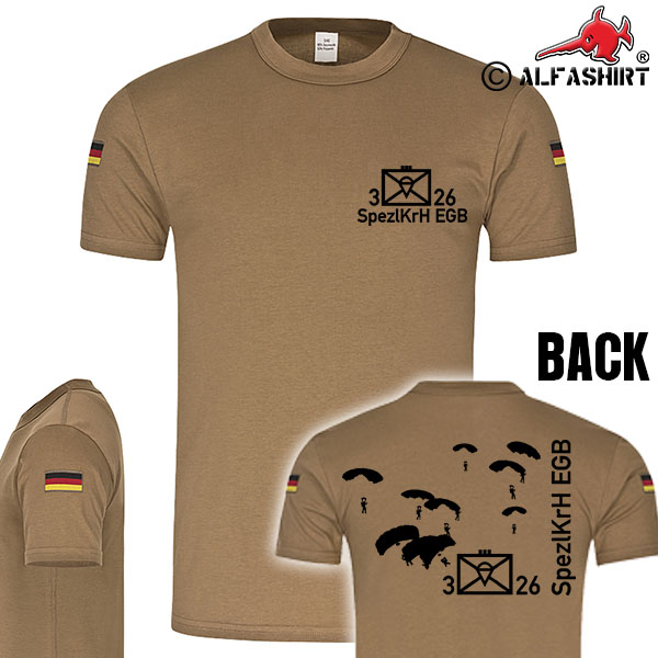 3 FschJgRgt 26 SpezlKrH EGB Paratrooper Regiment Company T-Shirt # 17012