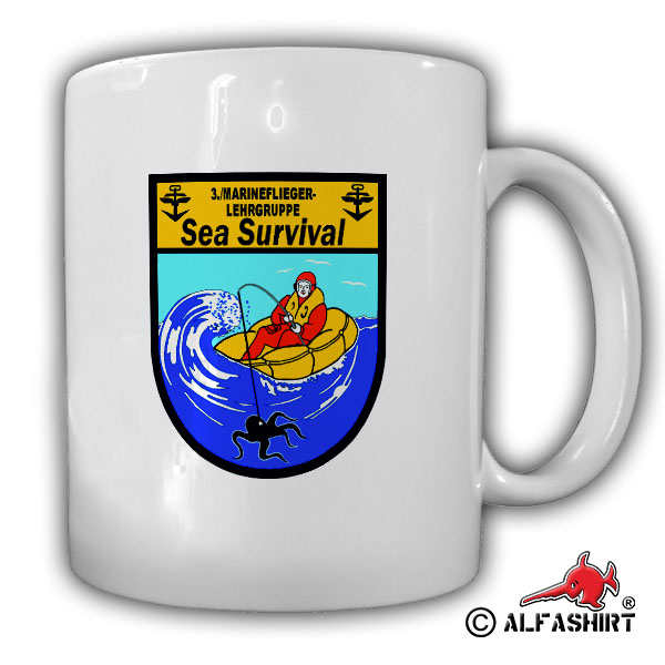 Sea Survival 3 Marineflieger Lehrguppe MFG Marineflieger Abzeichen Tasse #15759