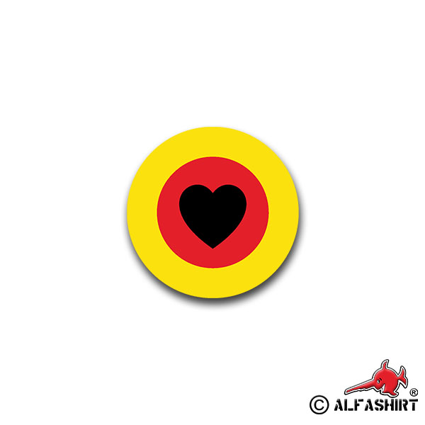 Sticker i love Germany Kokarde BW Military German Heart 7x7cm A1565