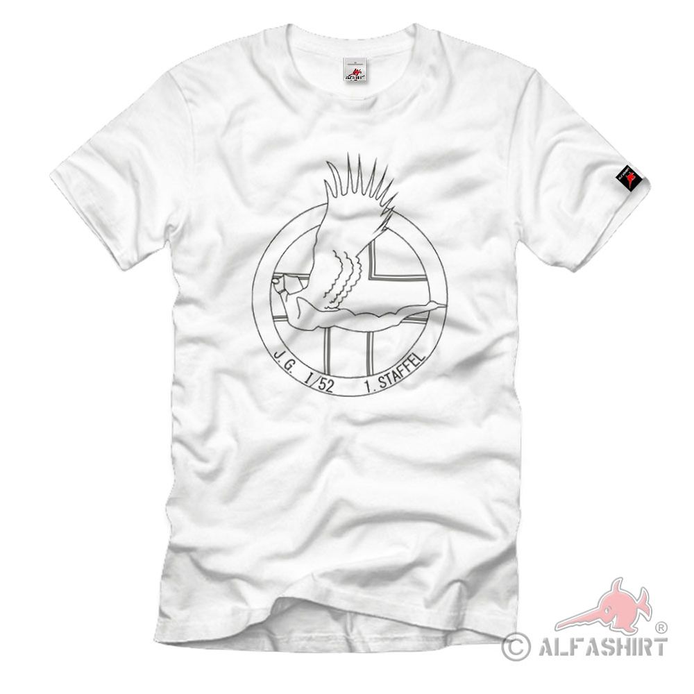 1-JG52 Jagdgeschwader WK Luftwaffe Wappen Emblem Abzeichen - T Shirt #2453