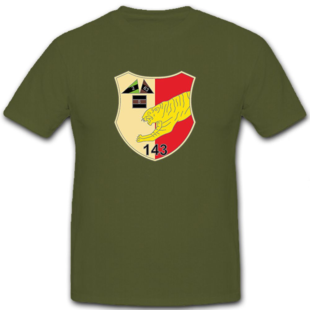 Panzer Bataillon 143 PzBtl Bundeswehr Bund Bw Militär Wappen - T Shirt #9934