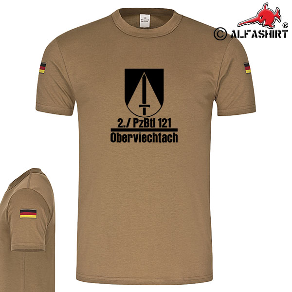 2 PzBtl 121 Oberviechtach Tank Battalion BW original tropical shirt # 15374