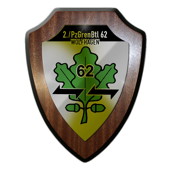 Wappenschild 2 PzGrenBtl 62 Wolfhagen Panzergrenadierbataillon Kompanie #22149