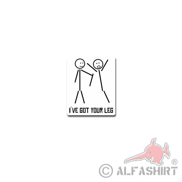 Funny Stickman Leg Aufkleber Sticker Stick Man Strichmännchen Humor 6x7cm#A4265