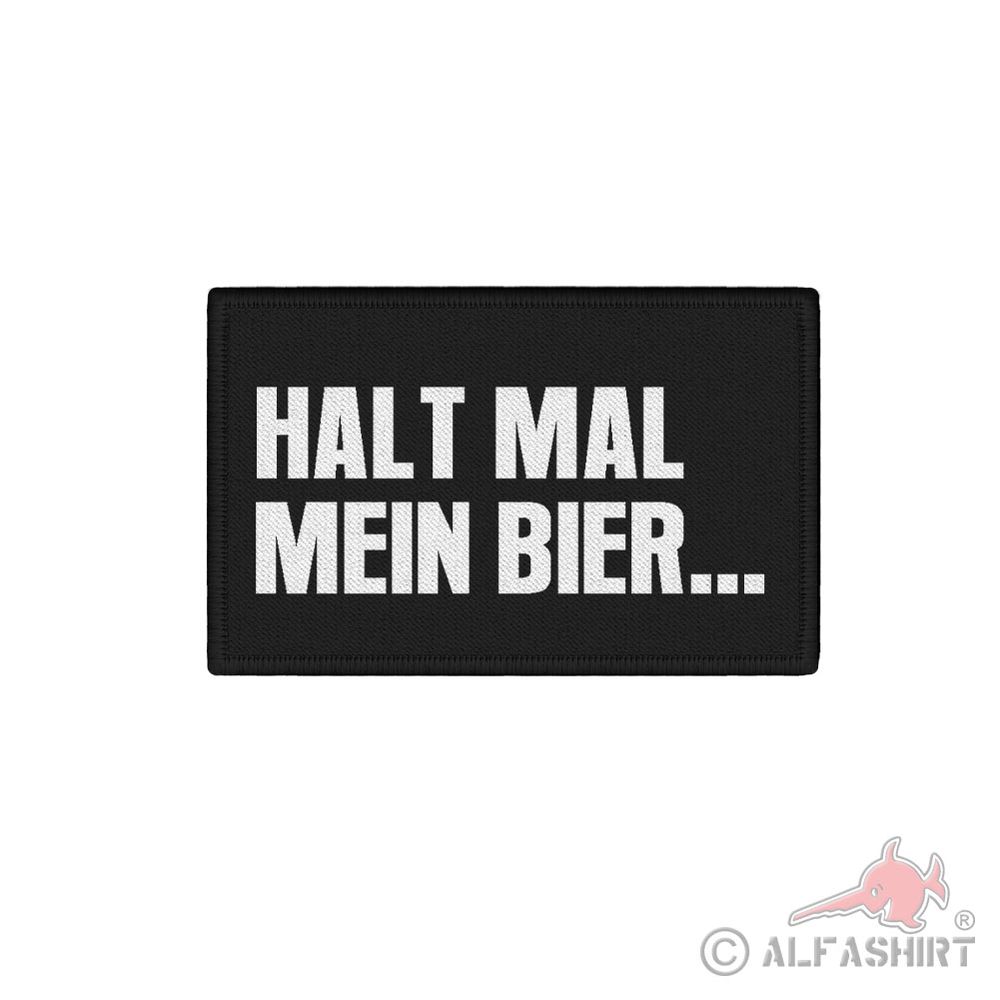Patch 7.5x4.5cm Humor Hold my beer pub drinking challenge epic #42352
