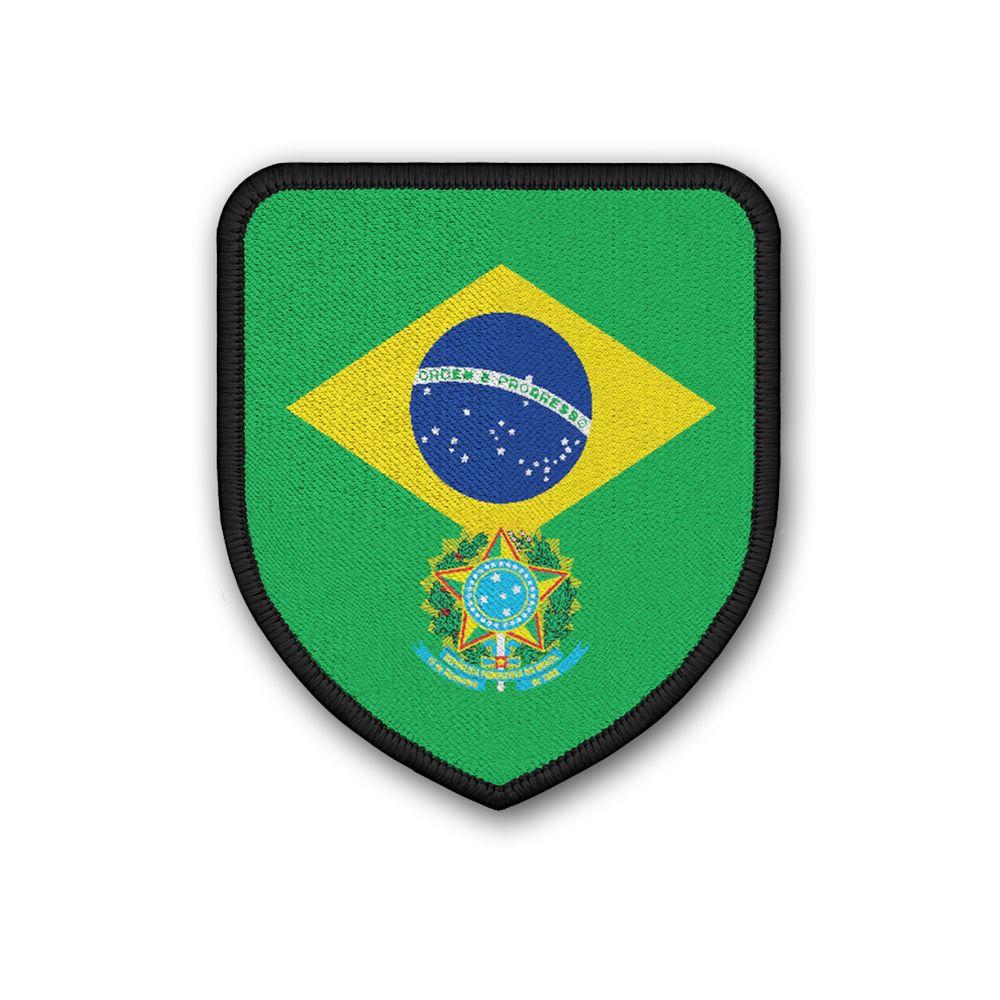 Patch Brazil Brasilia Portuguese BR National Emblem Flag Pride #21924