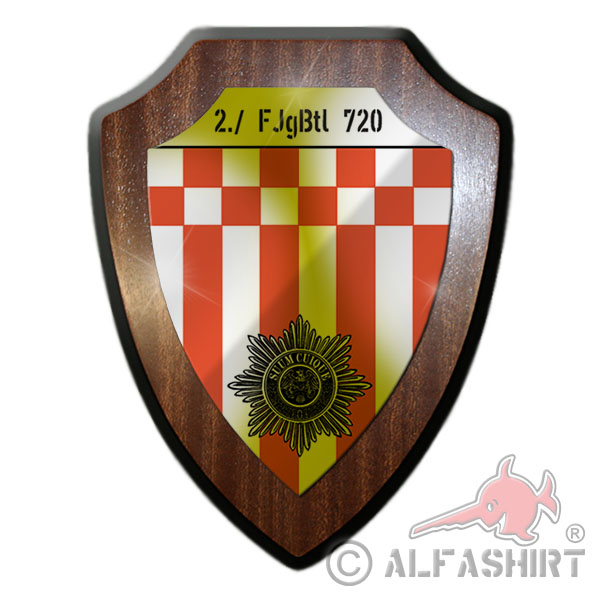 Wappenschild FjgBtl 720 Feldjägerbataillon Bremen Lettow Vorbeck Kaserne #26028