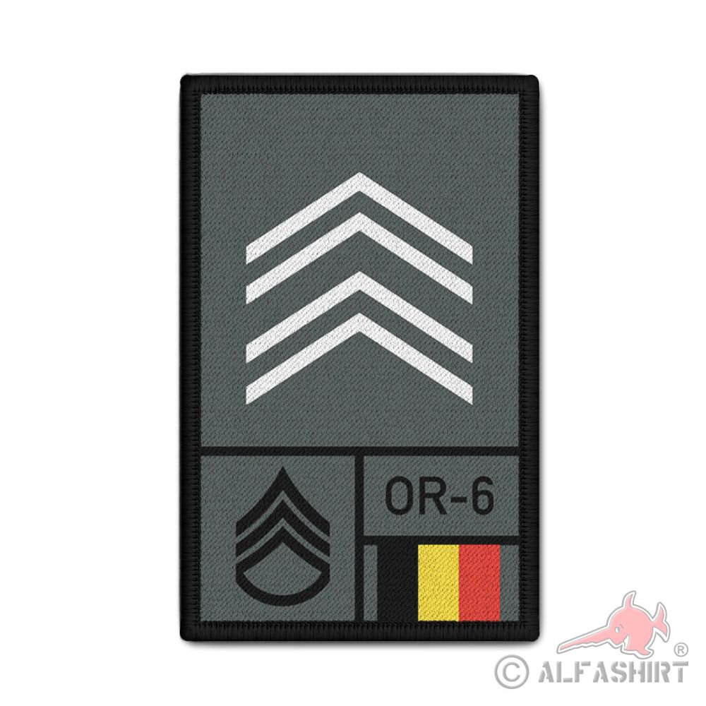 Rank Patch Premier Sergent 1e Sergeant Armée belge Belgisch leger #44225