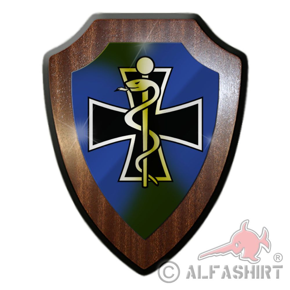 Wappenschild Kdo SanDstBw Abzeichen Bundeswehr Dekoration Kommando #31477