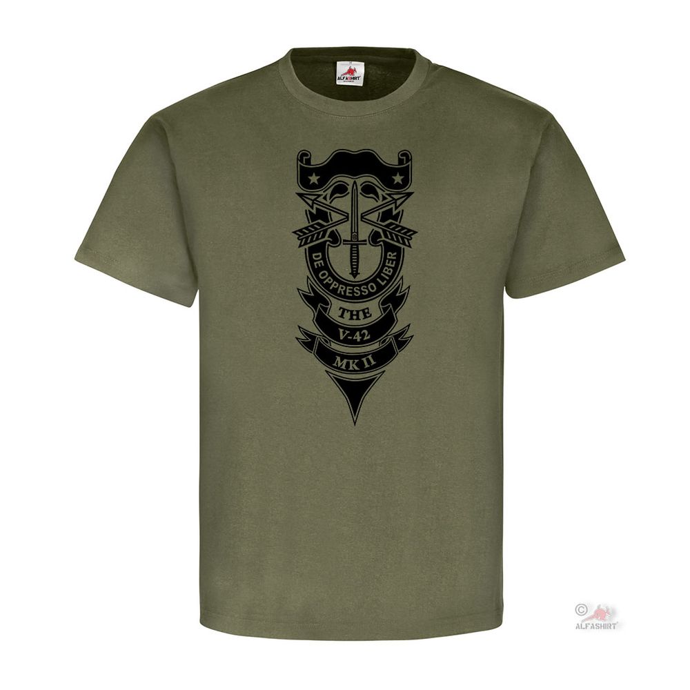 FSSF V 42 Stiletto MK II First Special Service Force Canada T Shirt # 19700