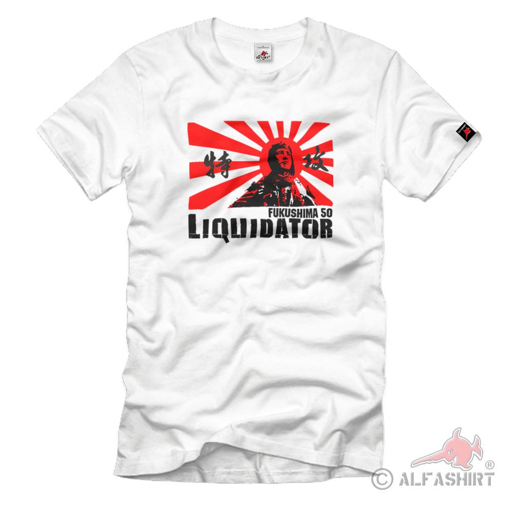 Kamikaze Militär Japaner Ehre Samurai Fukushima 50 Liquidatori - T Shirt #2398