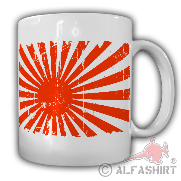 Japanische Kriegsflagge Fahne Flagge Grunge Oldschool Sonne Marine Tasse #18220