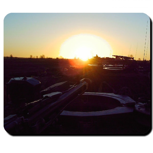 Panzer Kompanie im Sonnenuntergang Leopard 2A4 Leo2 Bundeswehr - Mauspad #9771