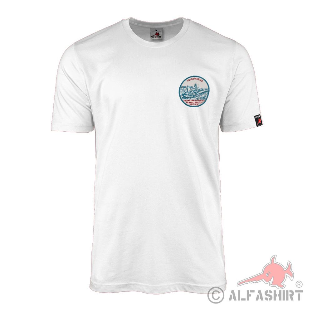 T-Shirt weiß Volksmarine 3 Kompanie Schnellbootsbrigarde NVA Volksarmee #42692