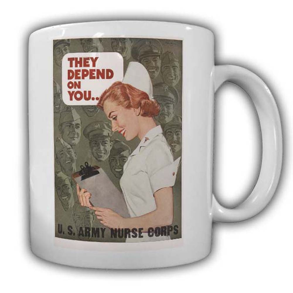 US Army Nurse Corps Tasse Kaffebecher Job Militär Soldaten Plakat #22765