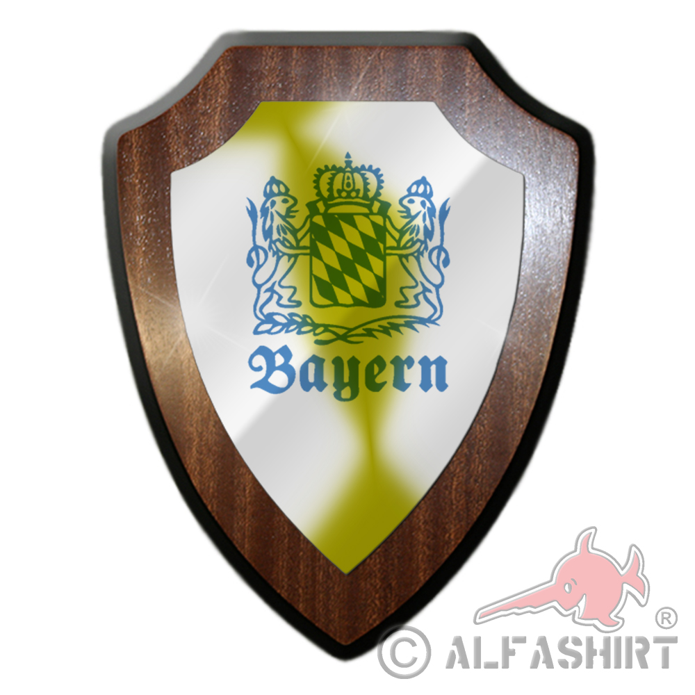 Wappenschild Bayern Staat Deutschland München Oktoberfest BW Militär #27041