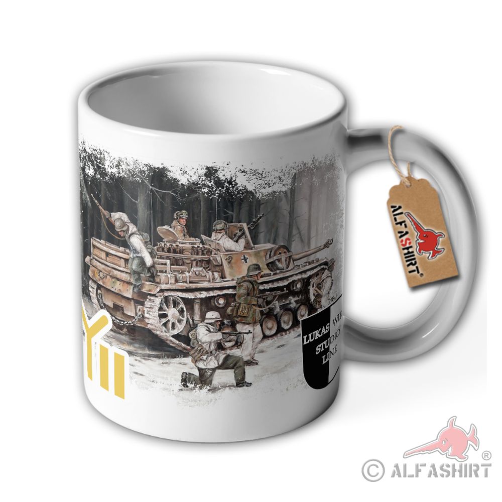 Cup Lukas Wirp Stug III RK Bauer Assault Gun Winter Battle Mug#45317