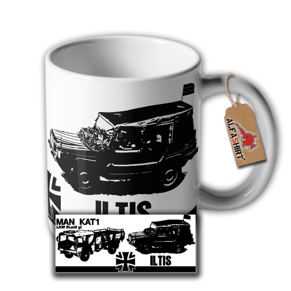 Tasse KAT 1 und  ILTIS 183 Geländewagen Bundeswehr LKW Oldtimer Fahrer #33502
