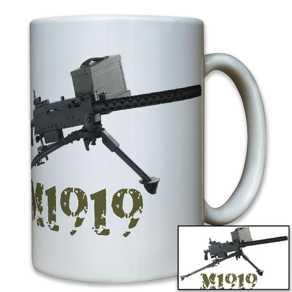 M1919 Us Army schweres Maschinengewehr MG Waffe Lafette - Tasse #8046