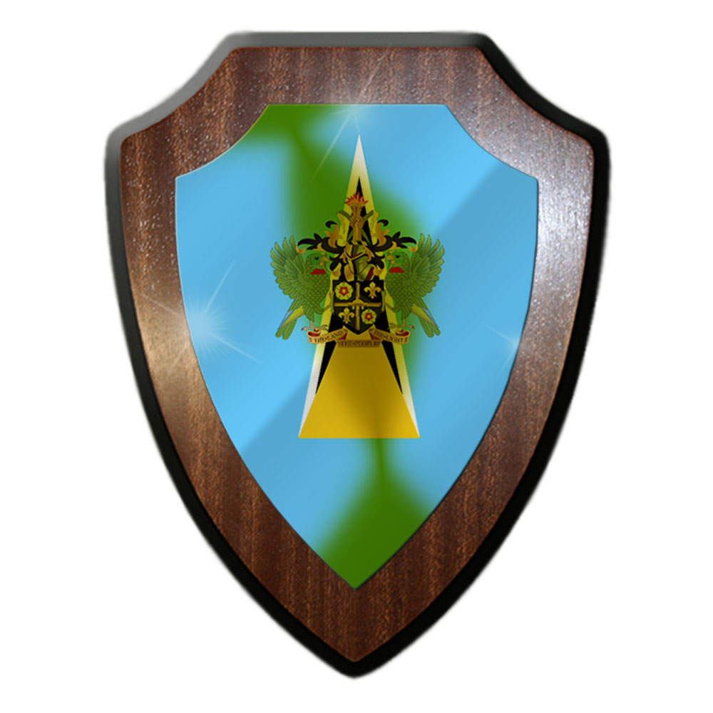 St Lucia Saint Lucia Englisch Königin Elisabeth die 2th Insel Wandschild #27291