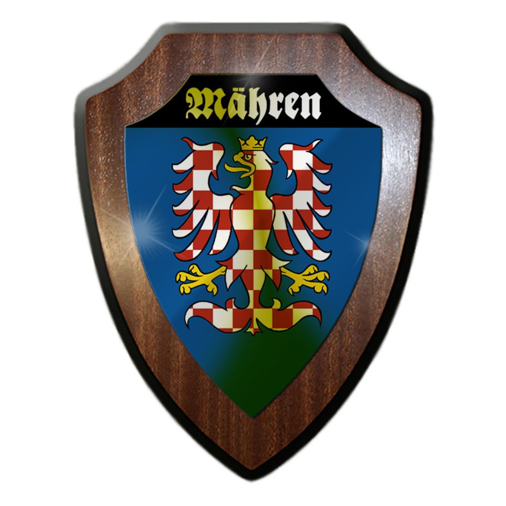 Wappenschild Mähren Heimat Abzeichen Adler tschechisch Markrabství #33837