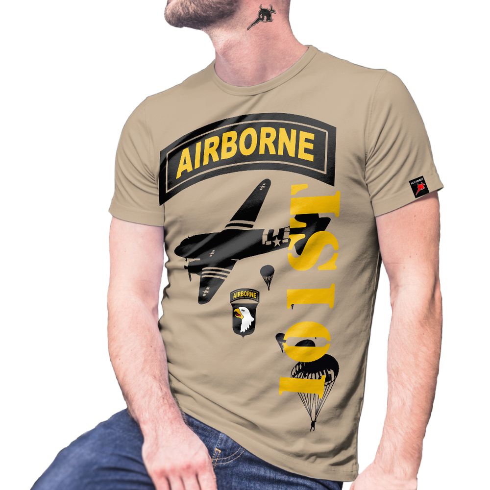 101st Airborne Div Army Unit USA Parachutist T-Shirt # 29080