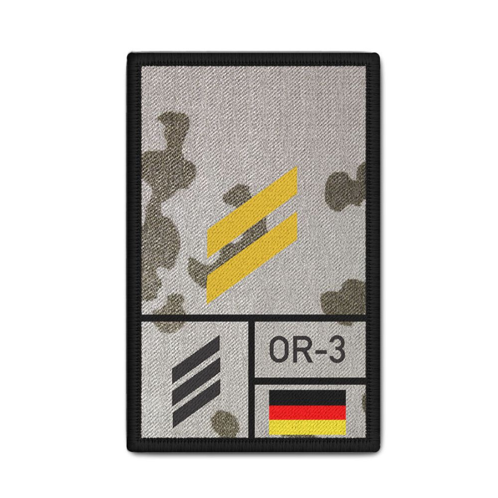 Rank Patch Bundeswehr Heer Luftwaffe Marine Tropentarn #BW-Patch