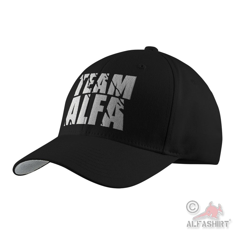 TEAM ALFA Flexfit Cap EMBROIDERED Bundeswehr Emergency Forces Gift #46207