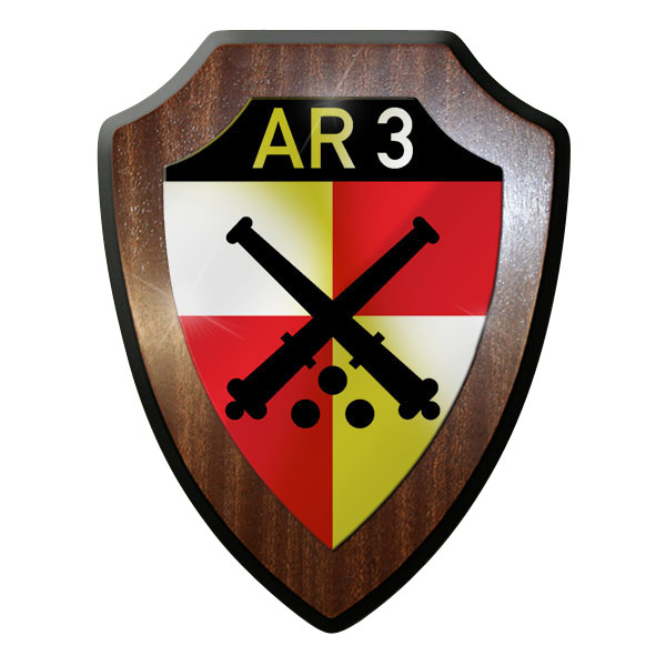 Wappenschild- Artillerieregiment 3 Artillerie Panzer Haubitze Kanone #10094