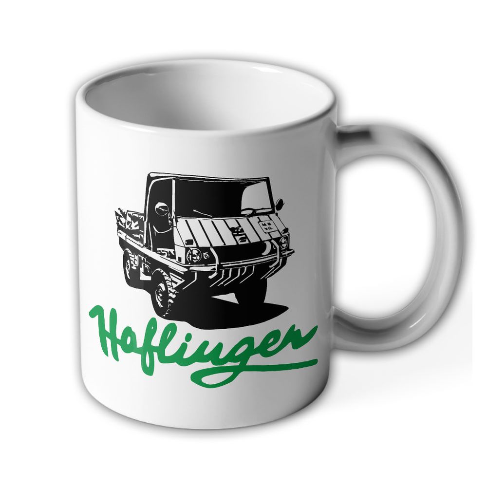 Haflinger Puch 4x4 Geländewagen Österreich Bundesheer Oldtimer Graz Tasse #7413