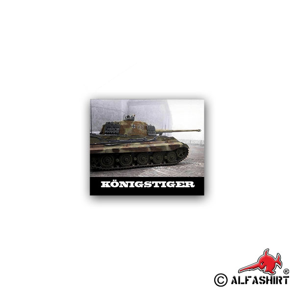 Sticker King Tiger Hungary 1945 Budapest Panzer Division 8x7cm A2433