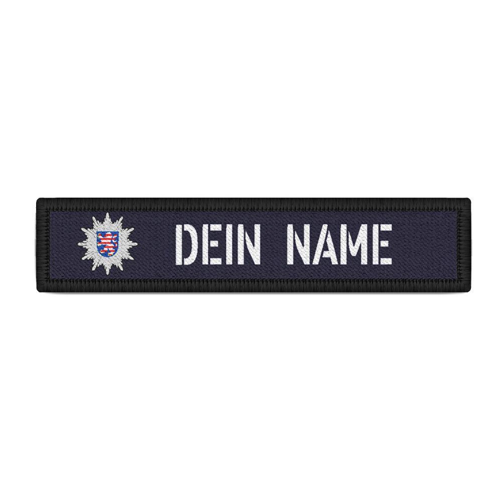 Patch Namens-Schild Polizei Hessen  Streifen personalisiert Namen #38203